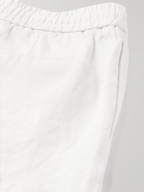 Cornell Straight-Leg Washed Linen Trousers - CU Cornell Straight-Leg Washed Linen Trousers - CU