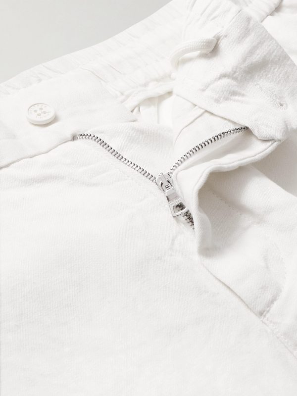 Cornell Straight-Leg Washed Linen Trousers - E1 Cornell Straight-Leg Washed Linen Trousers - E1