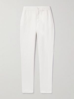 Cornell Straight-Leg Washed Linen Trousers Cornell Straight-Leg Washed Linen Trousers