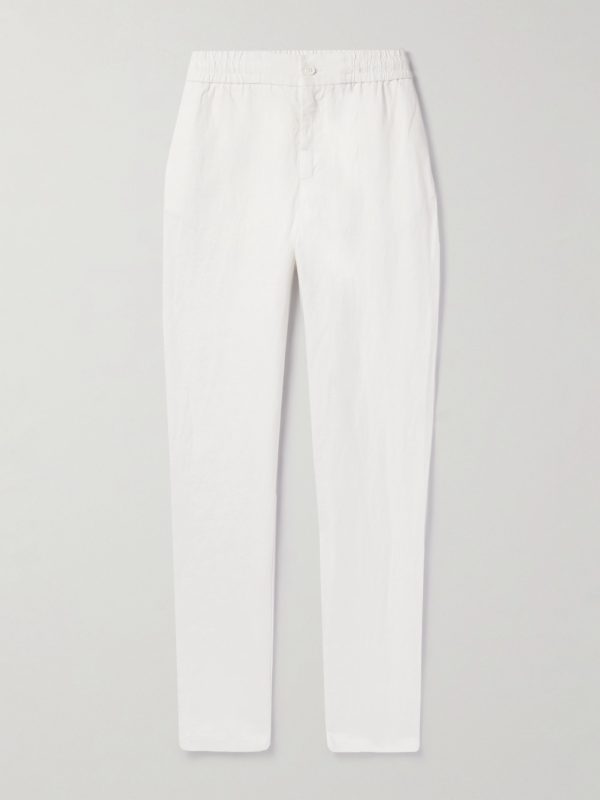 Cornell Straight-Leg Washed Linen Trousers Cornell Straight-Leg Washed Linen Trousers