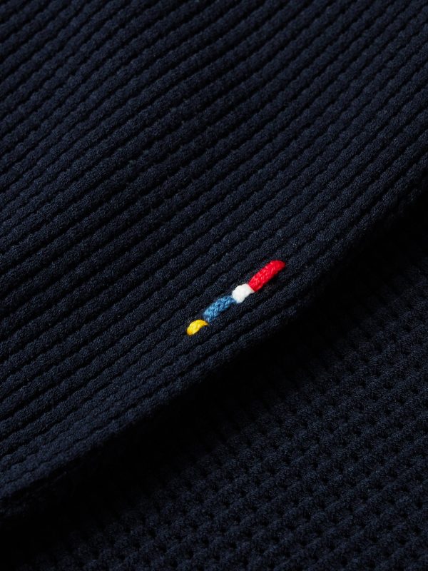 Roddy Slim-Fit Camp-Collar Pointelle-Knit Polo Shirt - E1