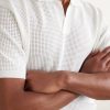 Roddy Slim-Fit Camp-Collar Pointelle-Knit Polo Shirt - CU Roddy Slim-Fit Camp-Collar Pointelle-Knit Polo Shirt - CU