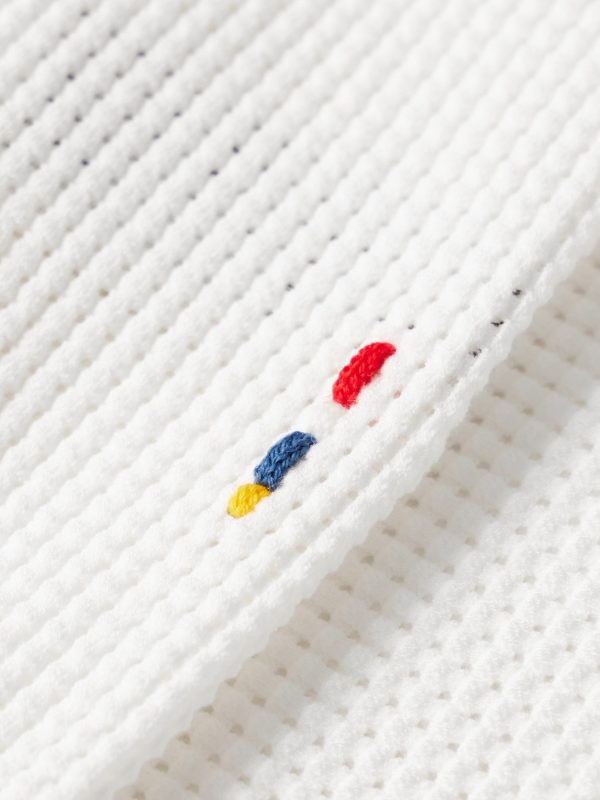 Roddy Slim-Fit Camp-Collar Pointelle-Knit Polo Shirt - E1 Roddy Slim-Fit Camp-Collar Pointelle-Knit Polo Shirt - E1
