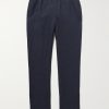 Cornell Slim-Fit Straight-Leg Washed Linen Trousers Cornell Slim-Fit Straight-Leg Washed Linen Trousers