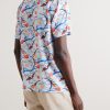 Hibbert Camp-Collar Printed Voile Shirt - BK Hibbert Camp-Collar Printed Voile Shirt - BK