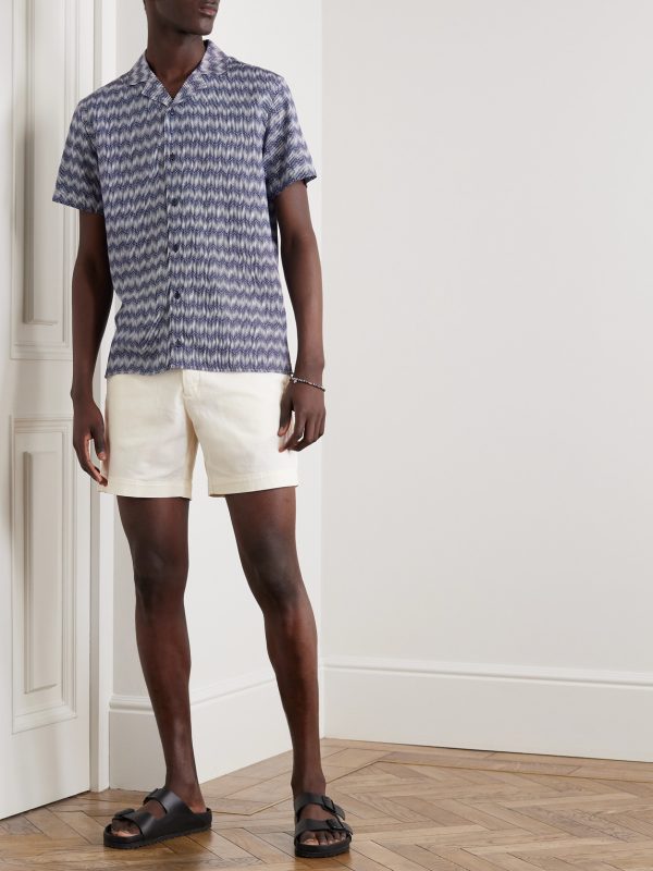 Bulldog Slim-Fit Cotton-Blend Twill Shorts - OU Bulldog Slim-Fit Cotton-Blend Twill Shorts - OU