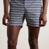 Bulldog Straight-Leg Mid-Length Jacquard Swim Shorts - OU
