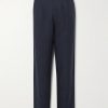 Straight-Leg Pleated Linen Trousers Straight-Leg Pleated Linen Trousers