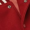 The Hayes Leather-Trimmed Wool-Blend Varsity Jacket - CU The Hayes Leather-Trimmed Wool-Blend Varsity Jacket - CU