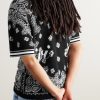 Logo-Embroidered Bandana-Jacquard Cotton Shirt - BK Logo-Embroidered Bandana-Jacquard Cotton Shirt - BK