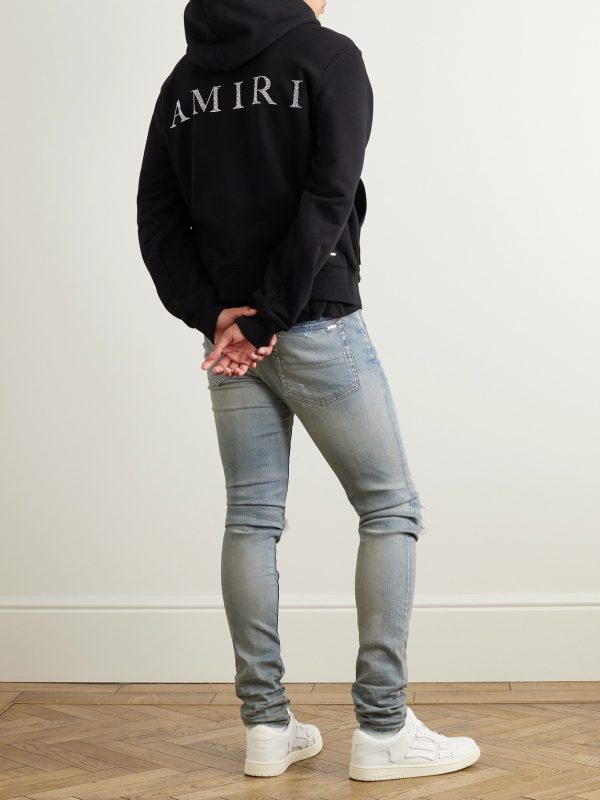 Crystal-Embellished Cotton-Jersey Hoodie - OU