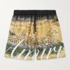 Printed Silk-Satin Drawstring Shorts
