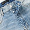 Carpenter Straight-Leg Distressed Patchwork Panelled Jeans - E1