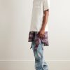 Carpenter Straight-Leg Distressed Patchwork Panelled Jeans - OU