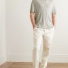 Ribbed Linen-Blend Polo Shirt - OU Ribbed Linen-Blend Polo Shirt - OU