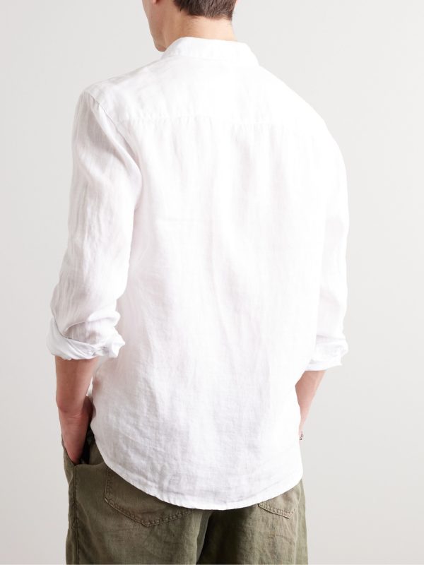 Garment-Dyed Linen Shirt - BK Garment-Dyed Linen Shirt - BK