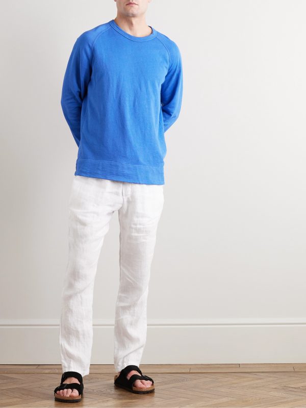 Garment-Dyed Straight-Leg Linen Trousers - OU Garment-Dyed Straight-Leg Linen Trousers - OU