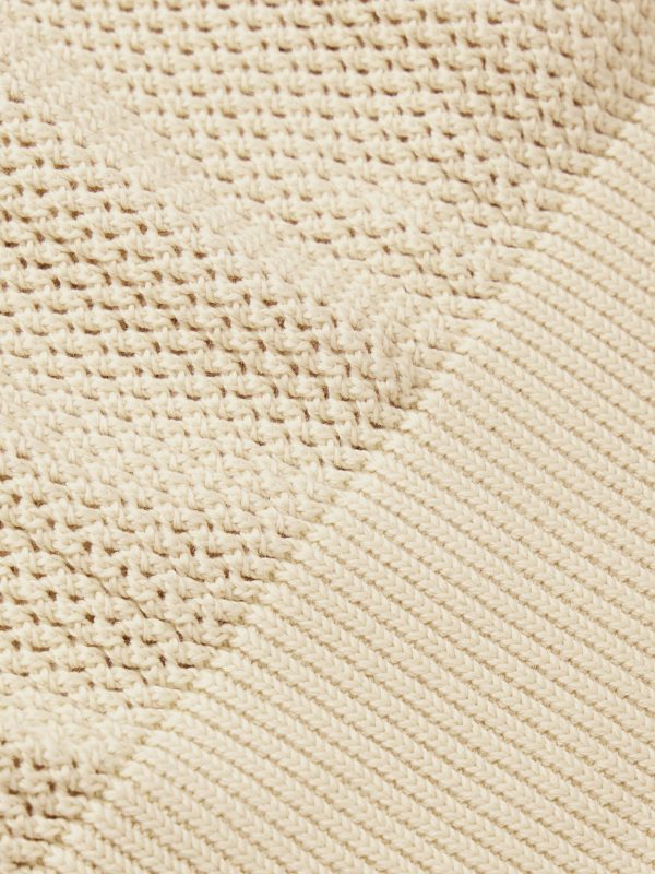 Crochet-Knit Cotton Sweater Vest - CU