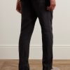 Garment-Dyed Straight-Leg Linen Drawstring Trousers - BK Garment-Dyed Straight-Leg Linen Drawstring Trousers - BK