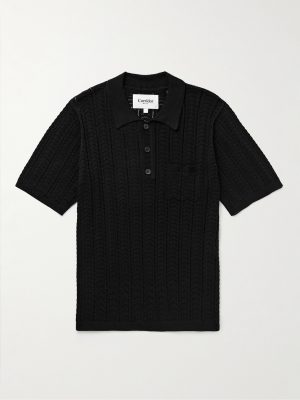Pointelle-Knit Pima Cotton Polo Shirt Pointelle-Knit Pima Cotton Polo Shirt