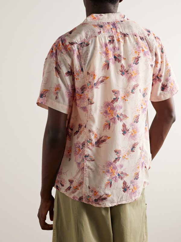 Novella Camp-Collar Floral-Print Lyocell Shirt - BK Novella Camp-Collar Floral-Print Lyocell Shirt - BK