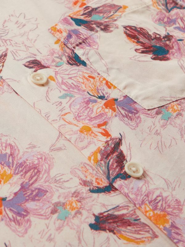Novella Camp-Collar Floral-Print Lyocell Shirt - CU Novella Camp-Collar Floral-Print Lyocell Shirt - CU