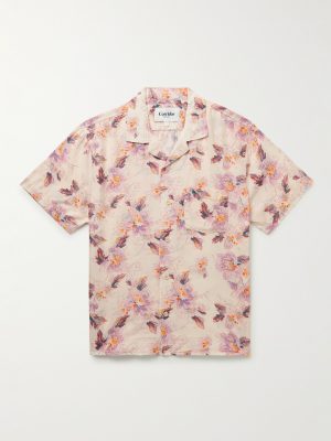 Novella Camp-Collar Floral-Print Lyocell Shirt Novella Camp-Collar Floral-Print Lyocell Shirt