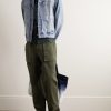 Camp-Collar Cotton-Jacquard Shirt - OU