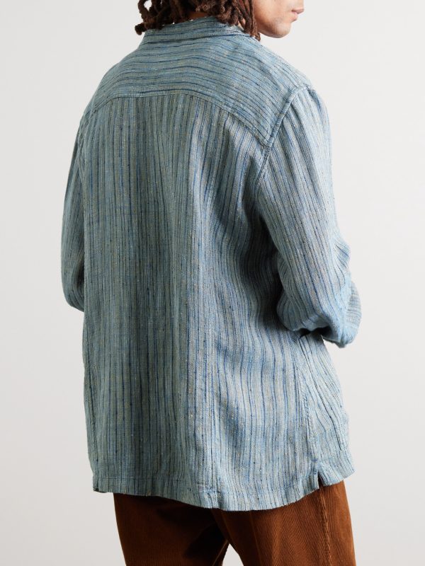 Beachside Striped Jacquard Shirt - BK Beachside Striped Jacquard Shirt - BK