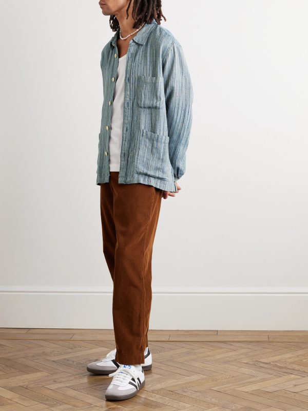 Beachside Striped Jacquard Shirt - OU Beachside Striped Jacquard Shirt - OU