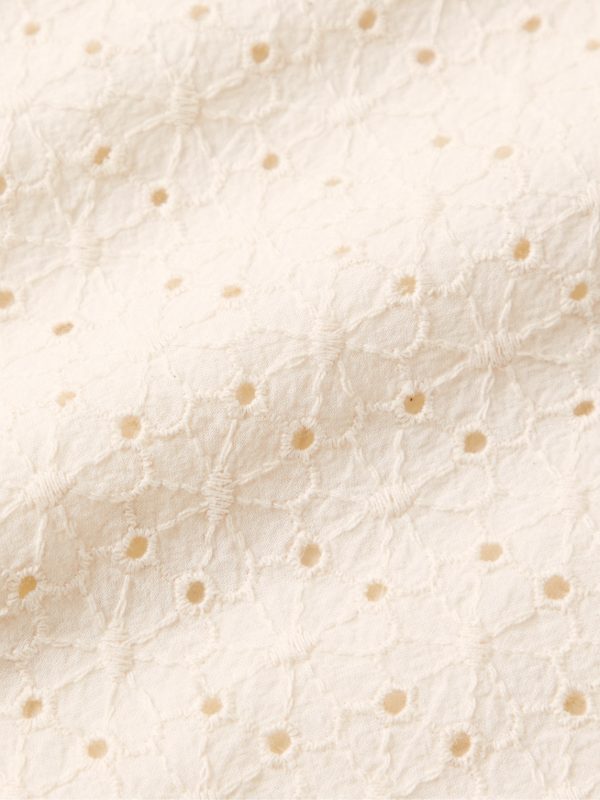 Camp-Collar Broderie Anglaise Cotton Shirt - CU Camp-Collar Broderie Anglaise Cotton Shirt - CU