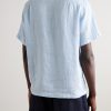 Camp-Collar Linen Shirt - BK Camp-Collar Linen Shirt - BK