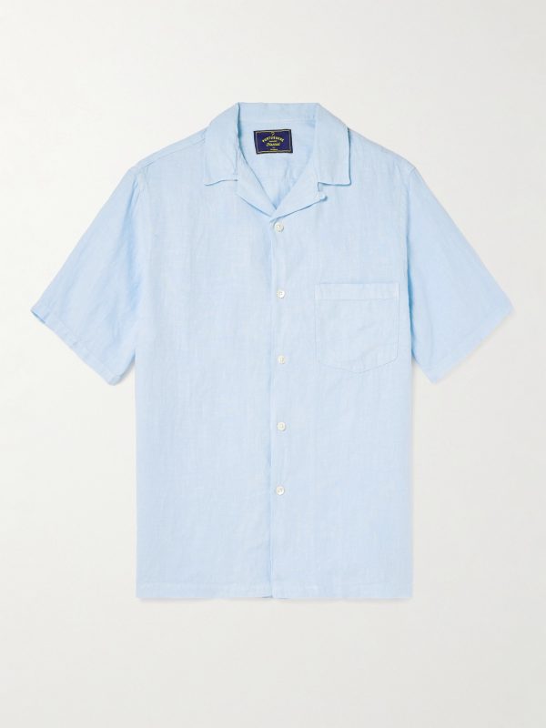 Camp-Collar Linen Shirt Camp-Collar Linen Shirt