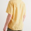Camp-Collar Linen Shirt - BK Camp-Collar Linen Shirt - BK