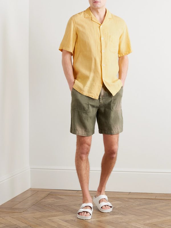 Camp-Collar Linen Shirt - OU Camp-Collar Linen Shirt - OU