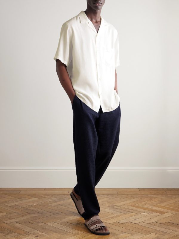 Camp-Collar TENCEL™ Lyocell Shirt - OU