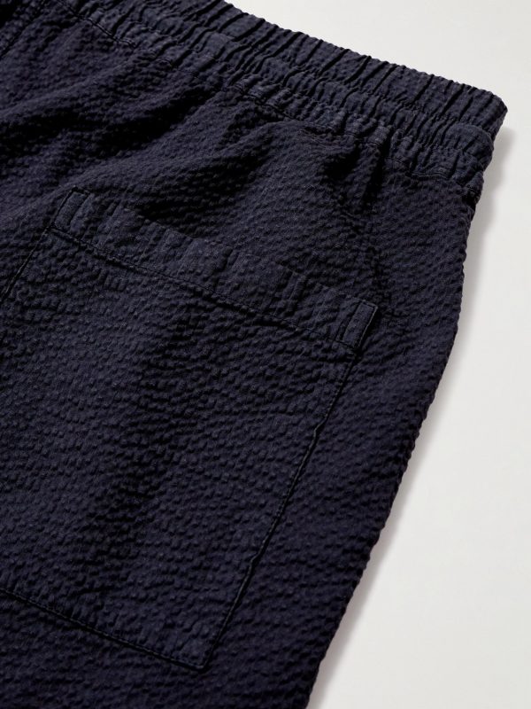 Atlantico Straight-Leg Cotton-Seersucker Drawstring Shorts - CU Atlantico Straight-Leg Cotton-Seersucker Drawstring Shorts - CU