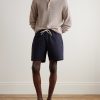 Atlantico Straight-Leg Cotton-Seersucker Drawstring Shorts - OU Atlantico Straight-Leg Cotton-Seersucker Drawstring Shorts - OU