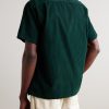 Convertible-Collar Cotton-Corduroy Shirt - BK Convertible-Collar Cotton-Corduroy Shirt - BK