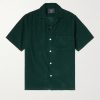 Convertible-Collar Cotton-Corduroy Shirt Convertible-Collar Cotton-Corduroy Shirt