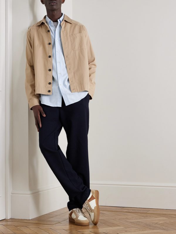 Belavista Button-Down Collar Striped Cotton Oxford Shirt - OU
