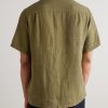 Camp-Collar Linen Shirt - BK Camp-Collar Linen Shirt - BK
