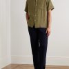Camp-Collar Linen Shirt - OU Camp-Collar Linen Shirt - OU