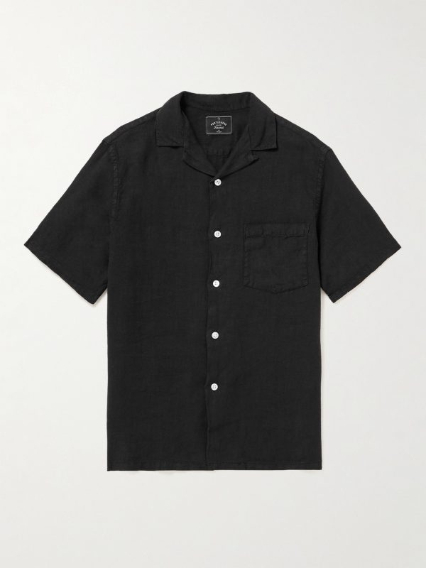Camp-Collar Linen Shirt Camp-Collar Linen Shirt