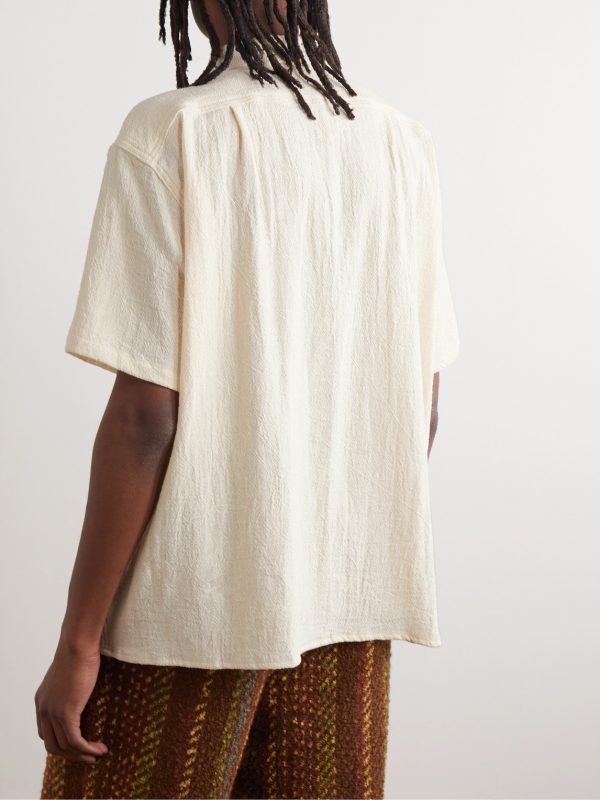 Milano Textured-Cotton Shirt - BK