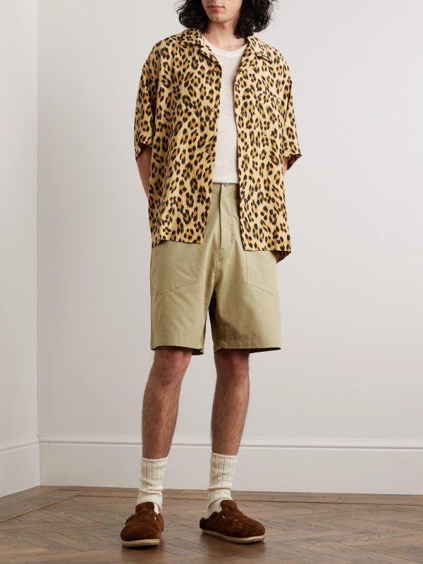 Fatigue Straight-Leg Cotton-Twill Shorts - OU Fatigue Straight-Leg Cotton-Twill Shorts - OU