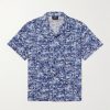 Lloyd Convertible-Collar Printed Cotton Shirt Lloyd Convertible-Collar Printed Cotton Shirt