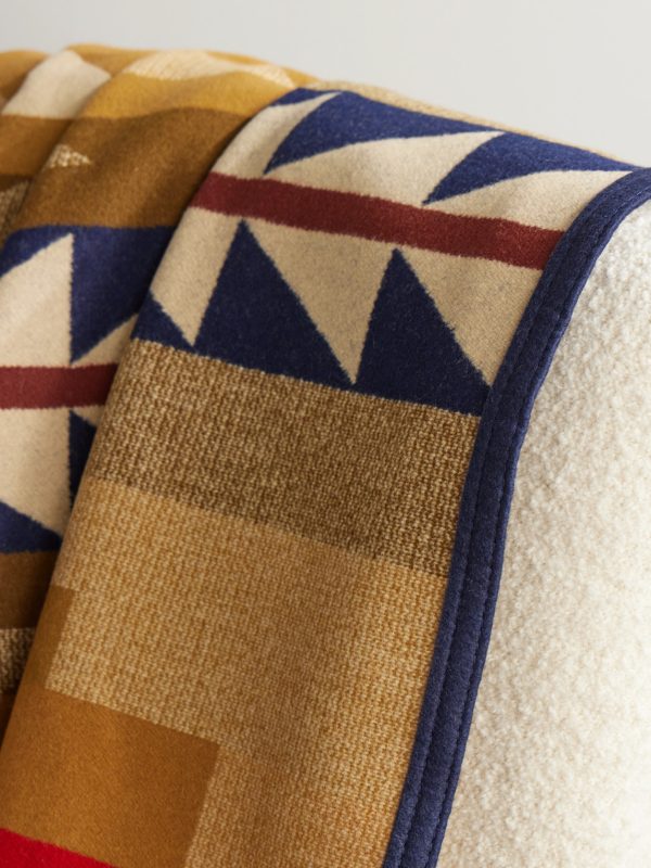 Medicine Bow Wool and Cotton-Blend Jacquard Blanket - CU Medicine Bow Wool and Cotton-Blend Jacquard Blanket - CU