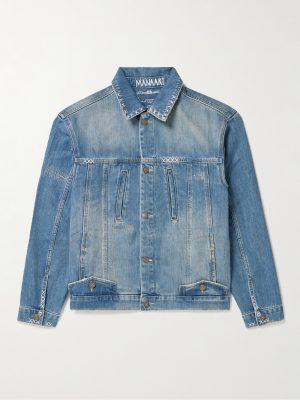 Hemi Embroidered Denim Trucker Jacket Hemi Embroidered Denim Trucker Jacket