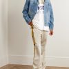 Hemi Embroidered Denim Trucker Jacket - OU